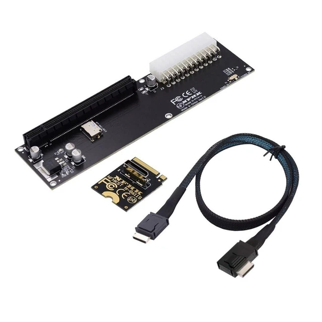 Alt view image 6 of 10 - chenyang Oculink SFF-8612 to PCI-E 3.0/4.0 M.2 M-Key to PCIe 3.0/4.0 X16 Adapter for eGPU/GPD Win Max2 External Graphics Card & SSD