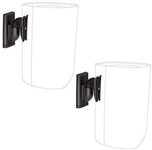 Alt view image 6 of 10 - Sanus Universal Speaker Wall Mount for Small Speakers Compatible with Bose, Harmon Kardon, JBL, KEF, Klipsch, Roku, Polk, Sony & Others - Pair