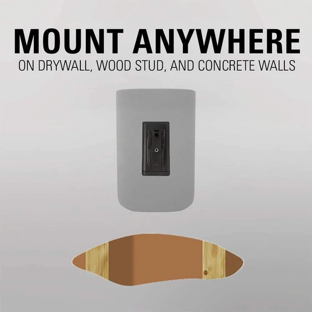 Alt view image 10 of 10 - Sanus Universal Speaker Wall Mount for Small Speakers Compatible with Bose, Harmon Kardon, JBL, KEF, Klipsch, Roku, Polk, Sony & Others - Pair
