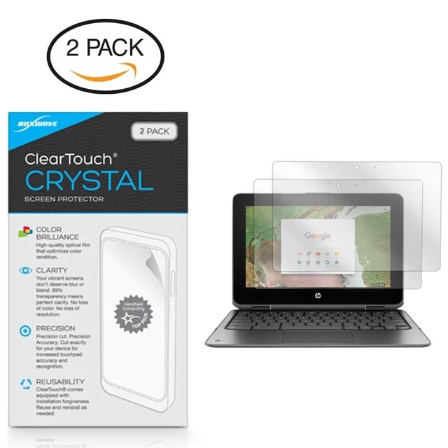 Alt view image 7 of 10 - BoxWave Screen Protector Compatible with HP Chromebook x360 11 G1 EE - ClearTouch Crystal (2-Pack), HD Film Skin - Shields from Scratches