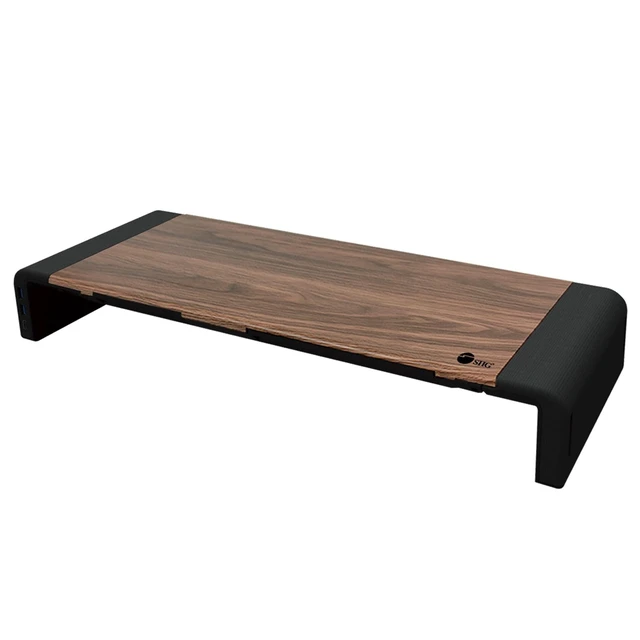 Alt view image 6 of 10 - SIIG Computer Monitor and Laptop Stand Riser with USB Ports Width Adjustable on Both Sides - Support up to 55lbs (CE-MT2Q12-S1)