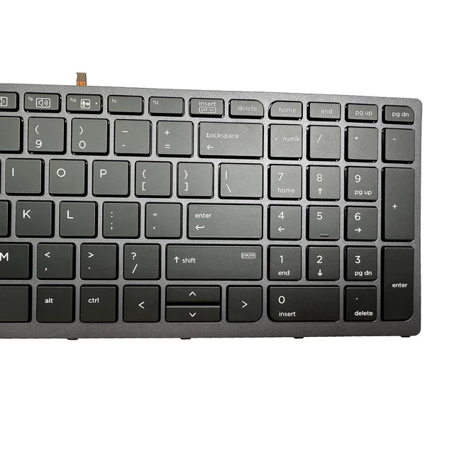 Alt view image 9 of 10 - Siakoocty Laptop Replacement US Layout with Pointer and backlightt Keyboard for HP Zbook 15 G3 G4 Zbook 17 G3 G4 Backlit Pointer US 848311-001 PK131C31A00