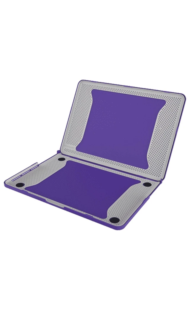 Alt view image 6 of 6 - Tech21 Impact Snap Laptop Case for MacBook Pro 13" (2015) Purple