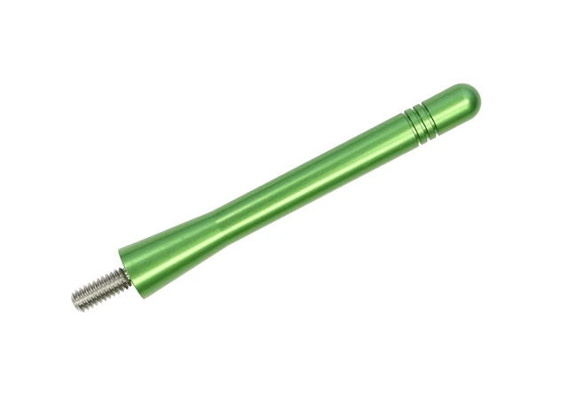 Alt view image 3 of 4 - AntennaMastsRus - Made in USA - 4 Inch Green Aluminum Antenna is Compatible with Jeep Wrangler JK - JL ^^ Gladiator (2007-2024)
