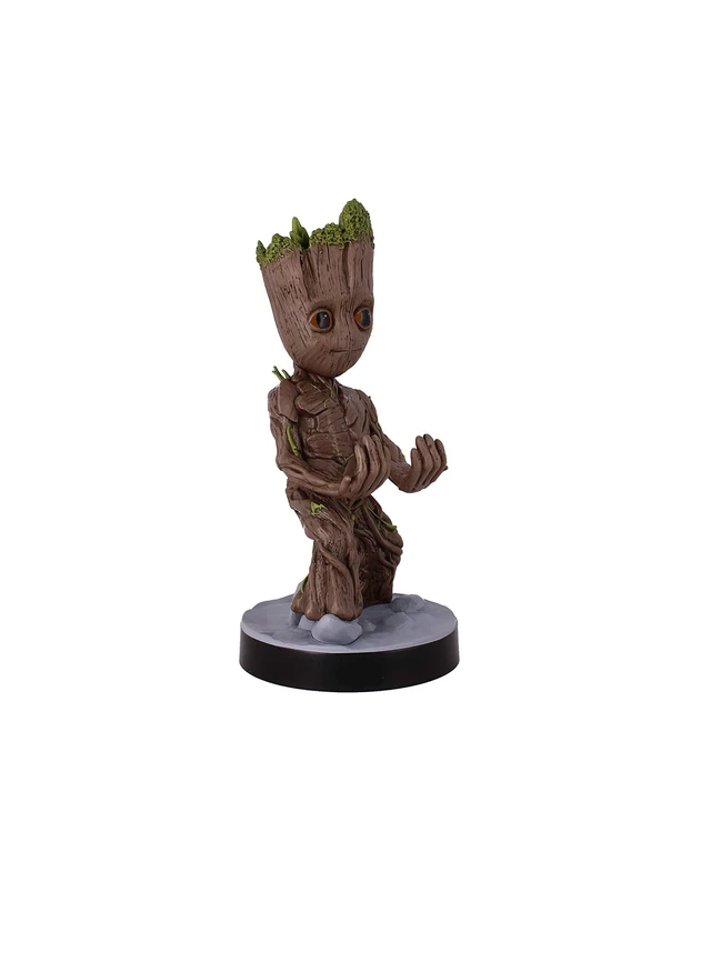 Alt view image 9 of 10 - Exquisite Gaming: Guardians of The Galaxy: Toddler Groot - Original Mobile Phone & Gaming Controller Holder, Device Stand, Cable Guys, Marvel Licensed Figure, Black