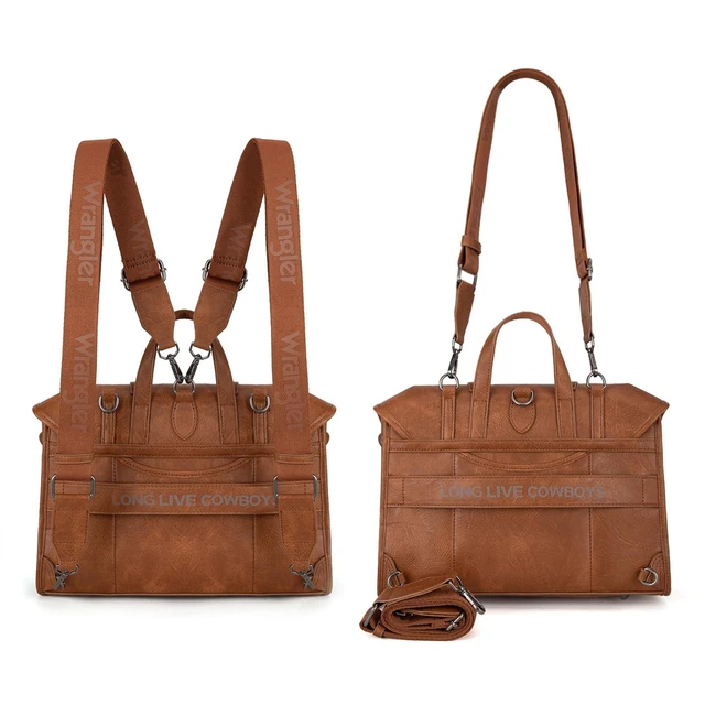 Alt view image 10 of 10 - Wrangler Laptop Bag for Women Messenger Bag 13 inch Briefcase Computer Backpack Convertible Satchel Bag