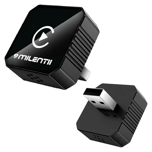 Alt view image 6 of 10 - MILENTII Wireless CarPlay Adapter for iPhone 6+ & Android Auto, 2-in-1 CarPlay Wireless Adapter with Bluetooth 5.0, 2.4/5.8GHz WiFi, USB-A & USB-C, Plug & Play, Auto Reconnect, Black