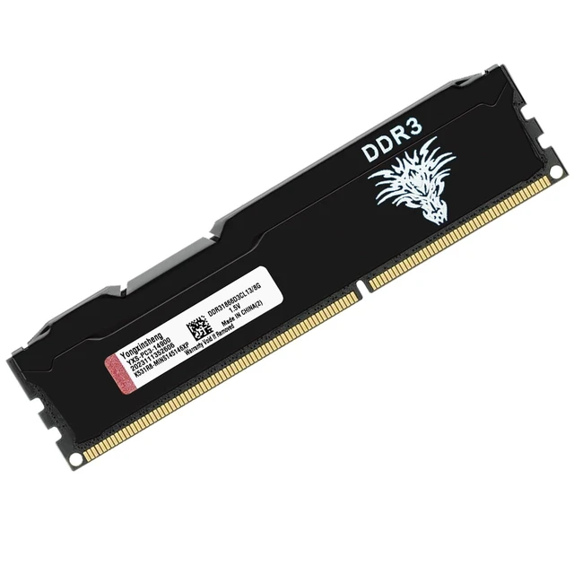 Alt view image 6 of 10 - Yongxinsheng DDR3 8GB Desktop RAM 1866MHz PC3-14900 UDIMM Non-ECC Unbuffered 1.5V 2Rx8 Dual Rank 240 Pin CL13 PC Computer Memory Upgrade Module (Black)