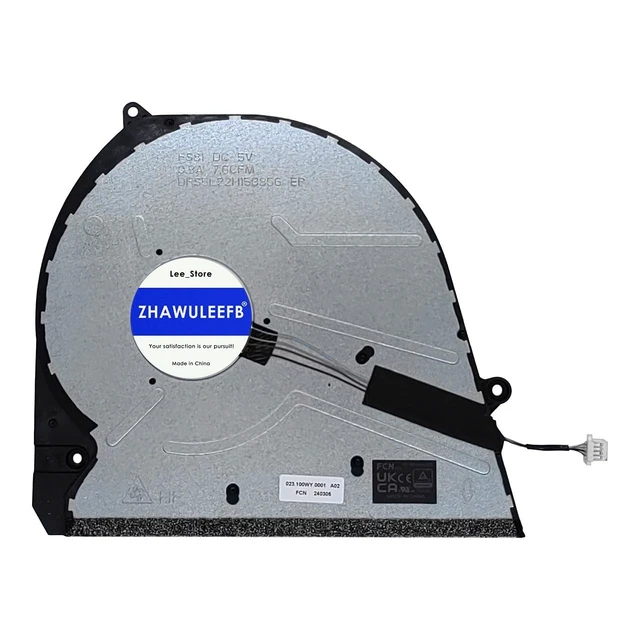 Alt view image 3 of 4 - ZHAWULEEFB New Compatible CPU Cooling Fan for DELL Inspiron 16 Plus 7640 0KMK58 KMK58 DFS5L22H15B856 DFS5L22H15B35G FS81 DC5V 0.8A 7.6CFM Fan