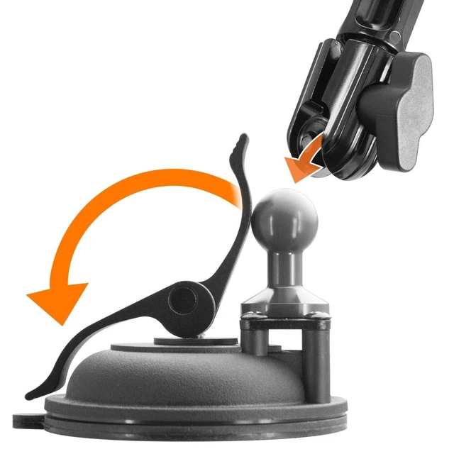 Alt view image 7 of 10 - iBOLT TabDock FixedPro 360 Suction- Heavy Duty Metal 8" Multi-Angle Mount for All 7" - 10" Tablets for Commercial Vehicles, Trucks, and ELD Devices
