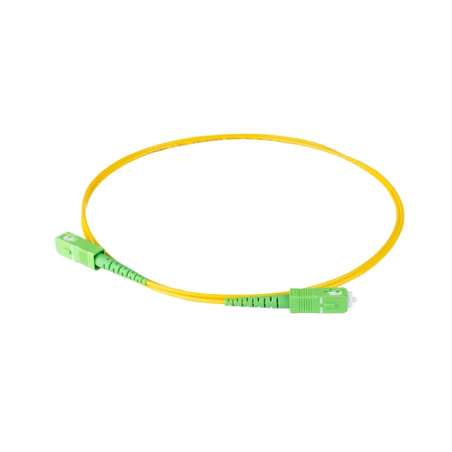 Alt view image 6 of 6 - SpeedyFiberTX 5-Pack 1 Meter SC/APC to SC/APC Slim Simplex Riser OFNR Fiber Patch Cable, Corning SMF-28 Singlemode 9/125um Ultra Fiber, OS1/OS2 Compatible