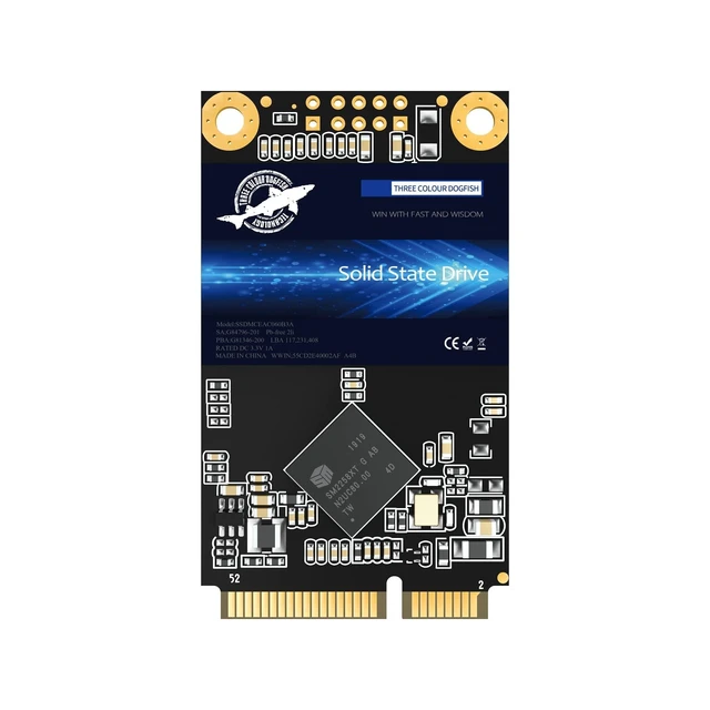 Alt view image 6 of 10 - SSD mSATA 60GB Dogfish Internal Solid State Drive High Performance Hard Drive for Desktop Laptop SATA III 6Gb/s mini sata ssd(60GB MSATA)