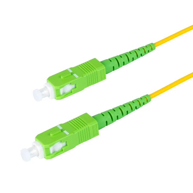 Alt view image 5 of 6 - SpeedyFiberTX 5-Pack 1 Meter SC/APC to SC/APC Slim Simplex Riser OFNR Fiber Patch Cable, Corning SMF-28 Singlemode 9/125um Ultra Fiber, OS1/OS2 Compatible