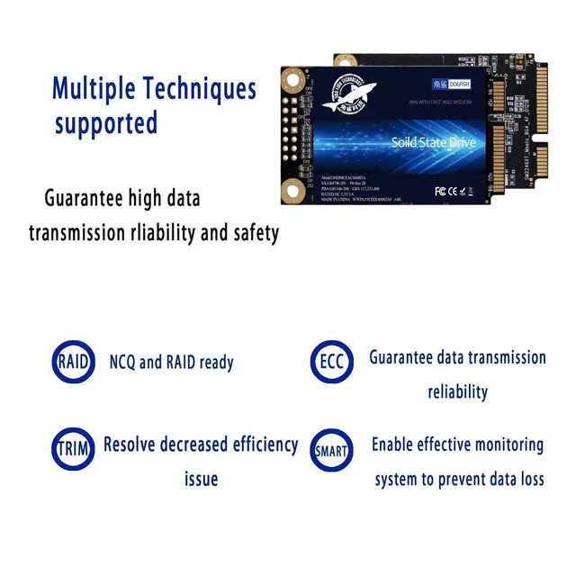 Alt view image 10 of 10 - SSD mSATA 60GB Dogfish Internal Solid State Drive High Performance Hard Drive for Desktop Laptop SATA III 6Gb/s mini sata ssd(60GB MSATA)