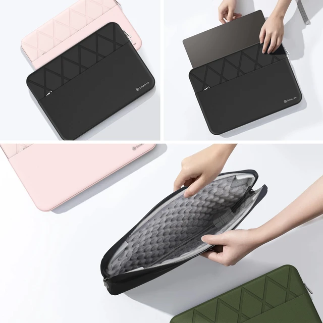 Alt view image 8 of 10 - Smatree Laptop Sleeve for 14 inch HP Dragonfly Pro, Case with Accessory Pocket, YKK Zipper, Patented Super-Corner Design (E460)