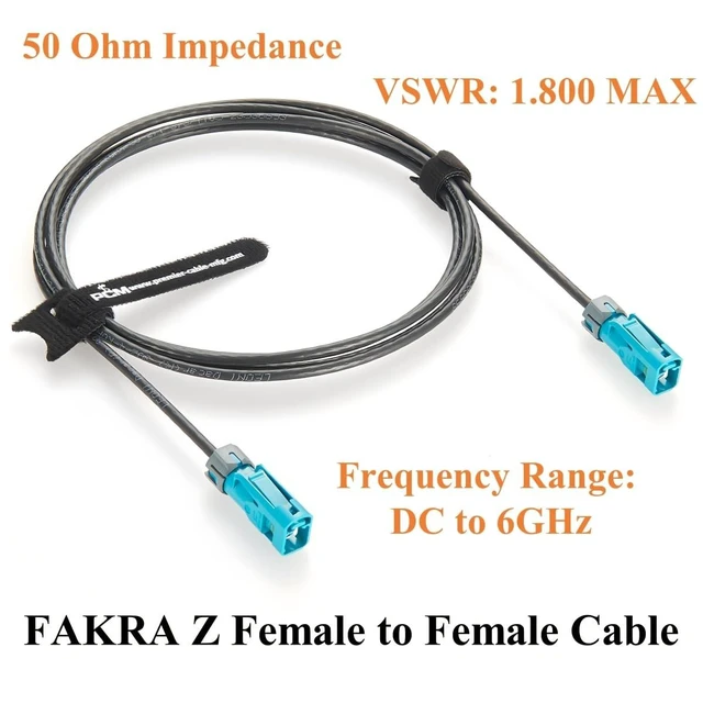 Alt view image 9 of 10 - IP67 Waterproof Rosenberger Fakra Z Female to Female RF Coaxial Cable 59Z163-003-Z Vehicle GPS Antenna Cable for GMSL2 & FPD-Link III Camera, ADAS, Embedded Vision Cameras, Infotainment (2M/6.6FT)