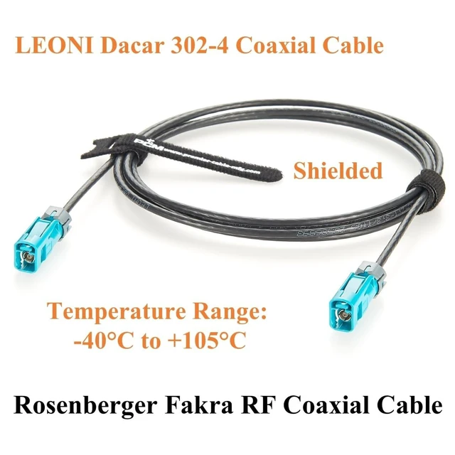 Alt view image 10 of 10 - IP67 Waterproof Rosenberger Fakra Z Female to Female RF Coaxial Cable 59Z163-003-Z Vehicle GPS Antenna Cable for GMSL2 & FPD-Link III Camera, ADAS, Embedded Vision Cameras, Infotainment (2M/6.6FT)