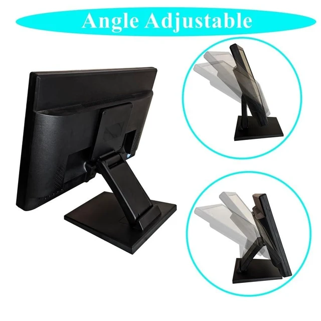 Alt view image 9 of 10 - Adjustable Monitor Stand Foldable Monitor Mount for 10-27 Inch LCD TV Screens with Installing Holes 75x75mm & 100x100mm