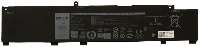 Alt view image 5 of 8 - EPYOBW MV07R Laptop Battery 68Wh 4250mAh 15.2V Compatible with Dell G3 15 3590 3700 3790 5500 5505 SE 3500 GN3500EDFSS WDP8D KJGP7 WDP8D GN3500EDFUS GN3500EDFRS Series JJRRD 0JJRRD 266J9 72WGV