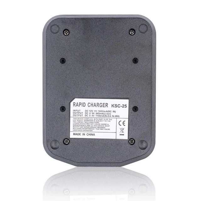 Alt view image 10 of 10 - KSC-25 Charger for KNB-57L TK-2140 TK-2160 TK-3140 TK-3160 TK-3170 KNB-26N KNB-24L Battery