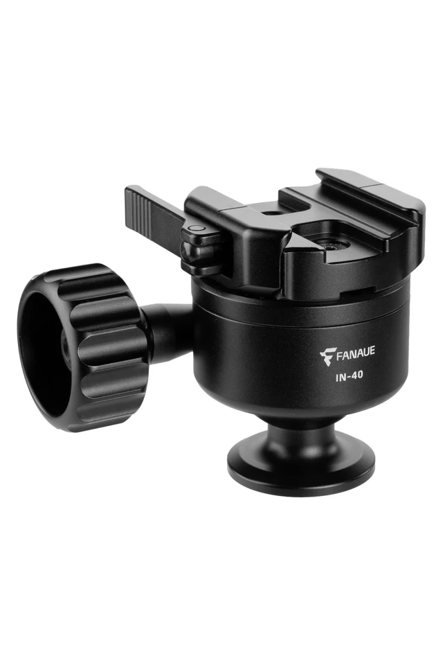 Alt view image 6 of 10 - FANAUE IN-40T Tripod Ball Head, Quick Locking Low Profile 40mm Ball Head Compatible with Arca Swiss/RRS, 3/8" Thread Mount Ballhead with Quick Release Plate for Monopod, DSLR, Max Load 44lbs /20kg