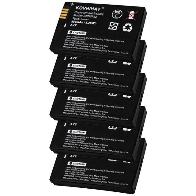 Alt view image 6 of 10 - BUSFUIVA 5 Pack CLP1010 Battery Compatible with CLP1040 BT60 HKNN4014 HKNN4014A CLP Series Two-Way Radio