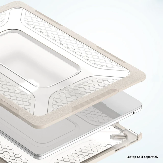 Alt view image 8 of 10 - SaharaCase - Raider Ultra-Duty Series Case with Stand for MacBook Pro 16-Inch (20212025, M1M5), Desert Storm, (LT00064)