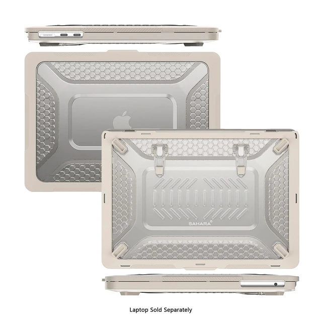 Alt view image 9 of 10 - SaharaCase - Raider Ultra-Duty Series Case with Stand for MacBook Pro 16-Inch (20212025, M1M5), Desert Storm, (LT00064)