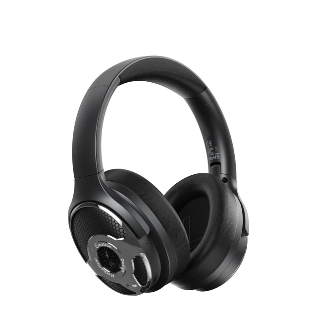 Alt view image 6 of 10 - Bluetooth Over Ear Headphones Noise Cancelling 63H Long Playtime Foldable