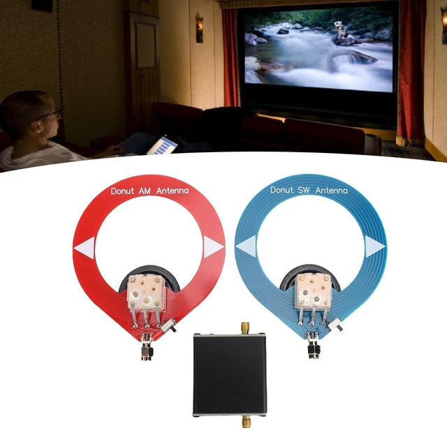 Alt view image 8 of 10 - Eujgoov Donut Antenna, Wide Frequency Range Loop Antenna with AM FM SW Radio for Home Theater System
