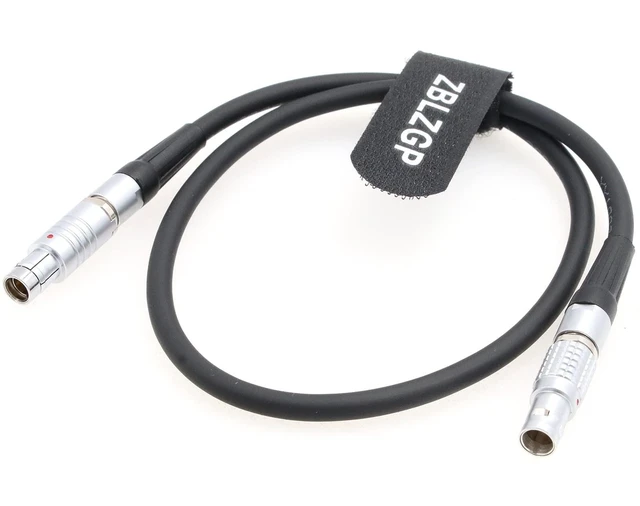 Alt view image 5 of 8 - ZBLZGP RS Fischer 3 Pin Male to 0B 2 Pin Male Power Cable for Teradek Bond Bolt SmallHD Monitor (Straight)