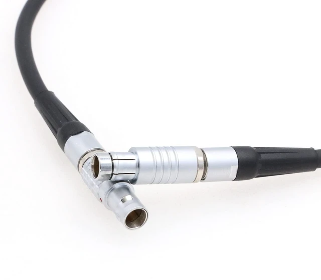 Alt view image 8 of 8 - ZBLZGP RS Fischer 3 Pin Male to 0B 2 Pin Male Power Cable for Teradek Bond Bolt SmallHD Monitor (Straight)