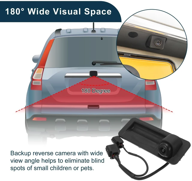 Alt view image 8 of 10 - TUCKBOLD Rear View Camera for Hyundai Elantra 2017-2023 120-180 Degree No.95760F2001 License Plate Park Assist Camera Backup Reverse Camera