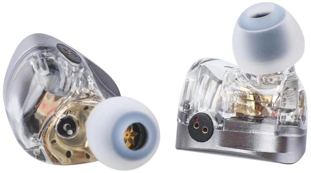 Alt view image 8 of 10 - Linsoul 7HZ SONUS 1DD+1BA Dual Driver in Ear Monitor, HiFi in Ear Earphone IEM, with Detachable High-end Silver-Plated OCC Cable, Aluminum Back Cavity for Audiophile, Gaming Earbuds (Grey, 3.5mm)