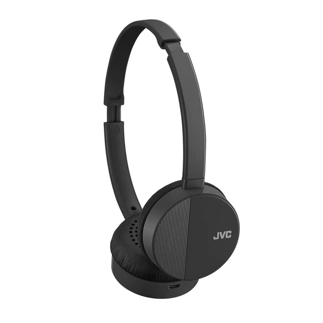 Alt view image 2 of 2 - JVC HA-S23W Wireless Headphones - On Ear Bluetooth Headphones, Foldable Flat Design, 17-Hour Long Battery Life (Black)