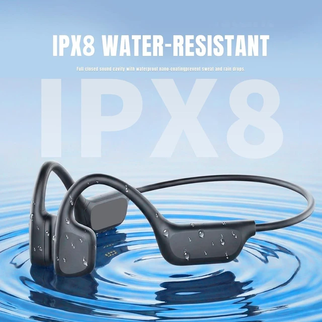 Alt view image 8 of 8 - UouNeaCo Bone Conduction Headphones for Swimming, Bluetooth 5.4 Open-Ear Sports Earbuds, Built-in MP3 Player with 32GB Memory, IPX8 Waterproof Running Headset with AI Mic for Cycling/Hiking