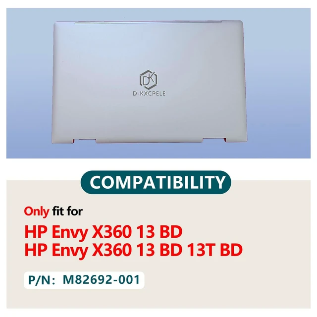 Alt view image 7 of 10 - D-KXCPELE Replacement Laptop LCD Cover Back Rear Top Lid for HP Envy X360 13-BD 13T-BD M82692-001 M76736-001 (Silver)