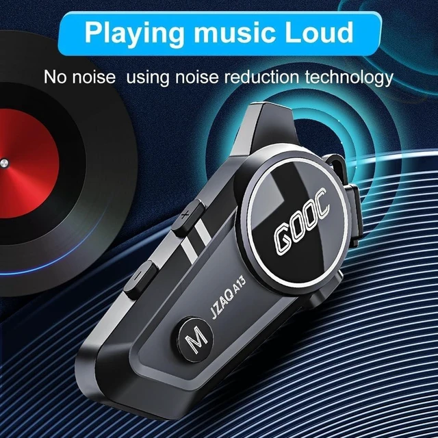 Alt view image 10 of 10 - JZAQ Motorcycle Helmet Bluetooth Headset Helmet Bluetooth Intercom 2 Riders Noise Cancellation Speakers Communication Systems Motorcycle Riding/ski/Cycling/Sports2PC