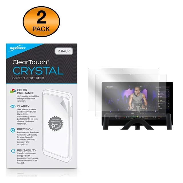 Alt view image 7 of 10 - BoxWave Screen Protector Compatible with Peloton Bike - ClearTouch Crystal (2-Pack), HD Film Skin - Shields from Scratches for Peloton Bike