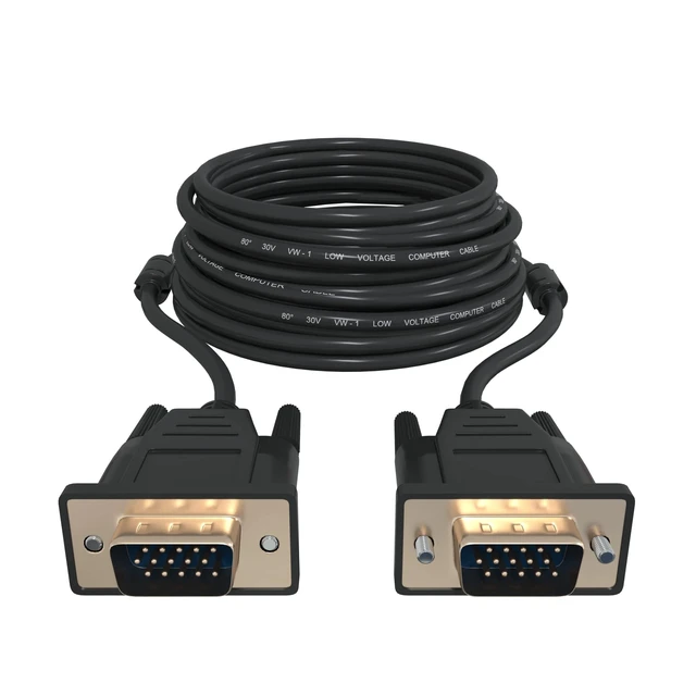 Alt view image 7 of 10 - Tupavco TP606 - VGA Cable 30ft - Computer/Monitor/Projector/PC/TV Cord 15 PIN, 30 Feet Long Video Cord