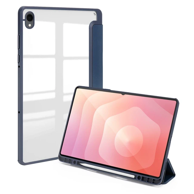 Alt view image 7 of 10 - SaharaCase - Venture Series Ultra Folio Case for Galaxy Tab S11 ^^ Transparent Back ^^ Slim & Durable ^^ Night Sky Blue