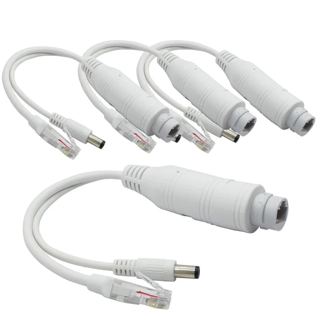 Alt view image 6 of 10 - ANVISION 4-Pack Active 48V to 12V Waterproof PoE Splitter Adapter, IEEE 802.3af Compliant 10/100Mbps, for IP Camera AP Voip Phone and More, White