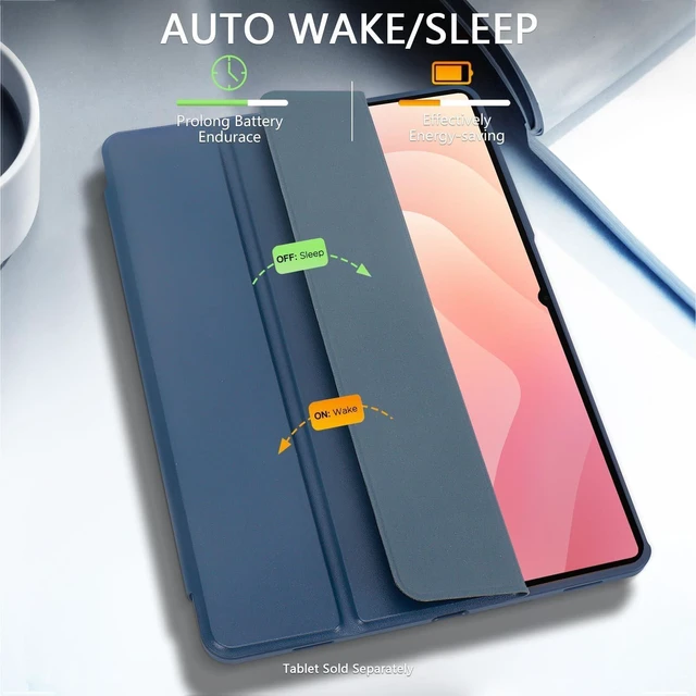Alt view image 8 of 10 - SaharaCase - Venture Series Ultra Folio Case for Galaxy Tab S11 ^^ Transparent Back ^^ Slim & Durable ^^ Night Sky Blue