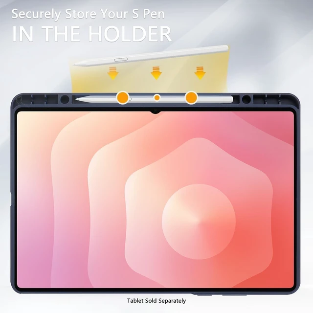 Alt view image 9 of 10 - SaharaCase - Venture Series Ultra Folio Case for Galaxy Tab S11 ^^ Transparent Back ^^ Slim & Durable ^^ Night Sky Blue