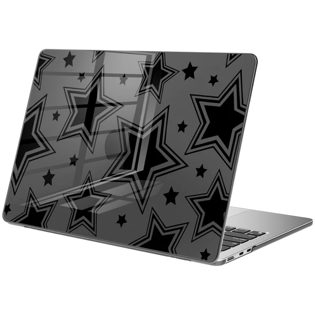 Alt view image 6 of 10 - BlHMCASE Compatible with MacBook Pro 13 inch Case M2 2025, 2024-2016 A2338 M1 A2251 A2289 A2159 A1989 A1708 A1706, Cute Y2K Star Protective Hard Shell Clear Black Cover for Mac Pro 13