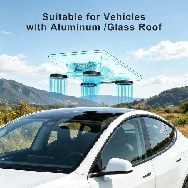 Alt view image 7 of 10 - Starlink Mini/Gen 3 Magnetic Mount Plates, 3.54" Adhesive Metal Plates, Expanded Surface Area Pads for Non-Magnetic Car, RV, Truck Aluminum Roofs, 4 Packs