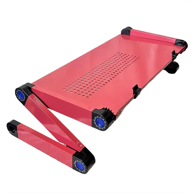 Alt view image 6 of 10 - Zippace Adjustable Laptop Computer Lap Desk Portable Multifunctional Cooling Ergonomic Vented Table TV Bed Tray Stand Mount Holder(480 * 260mm, Pink)
