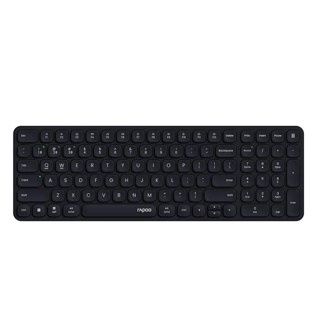 Alt view image 6 of 10 - Rapoo E9310M Wireless Keyboard for Mac/iPad/PC, Multi-Device Bluetooth Keyboard with Number Pad, Low-Profile, Quiet Typing, 99-Key, Battery Powered, Support 4 Devices for Windows, Linux, Chrome