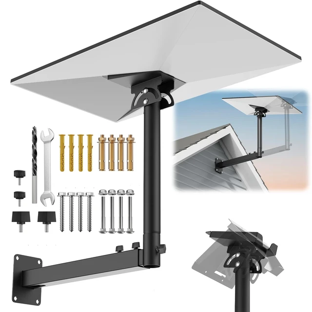 Alt view image 6 of 10 - Starlink Mount for Standard 4/4X/Gen 3, Adjustable Telescoping Wall Mount