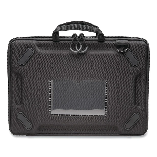 Alt view image 9 of 10 - Kensington LS520 Stay-On Laptop Case for 11.6" Chromebooks & Laptops, Clamshell, Shoulder Strap, Water-Resistant (K60854WW), Grey